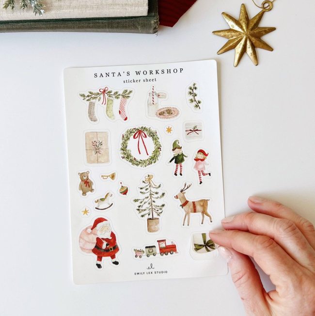 Santa's workshop sticker sheets - Image 4