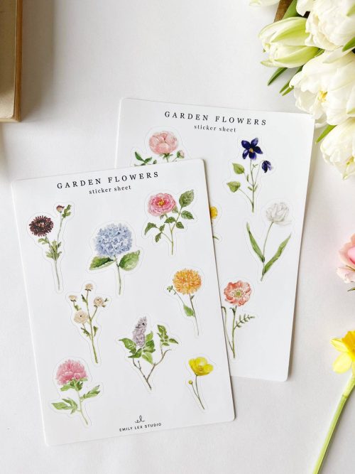 Garden Flowers | Sticker Sheets by Emily Lex