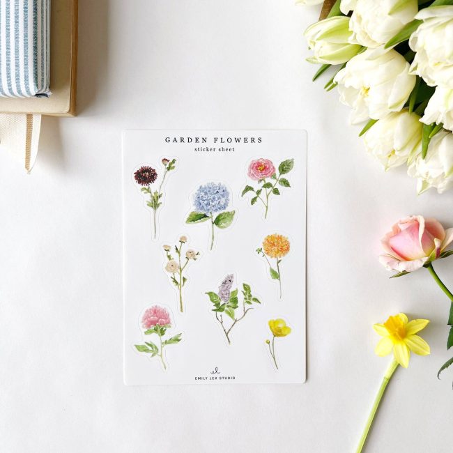 Garden Flowers | Sticker Sheets by Emily Lex - Image 3