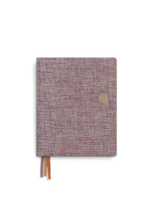 Linen notebook A6+ - Rose Dust