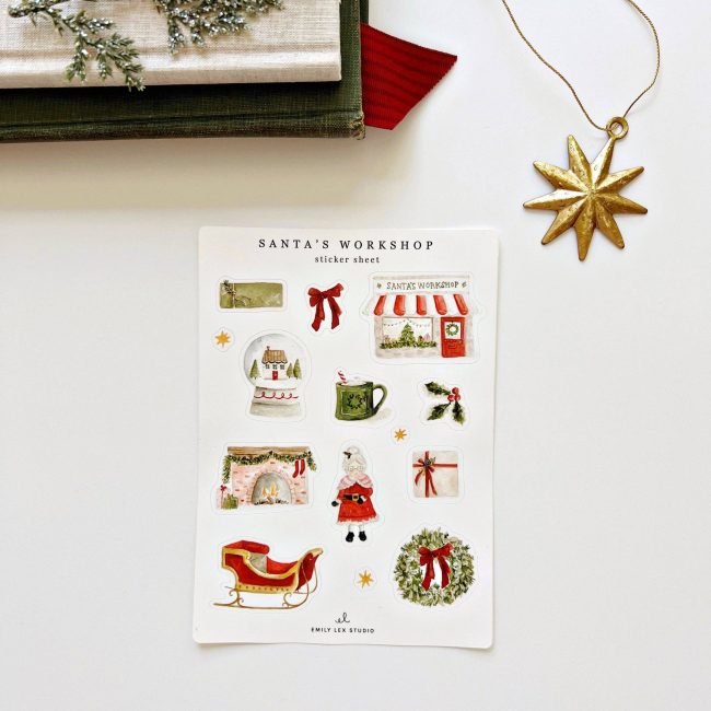 Santa's workshop sticker sheets - Image 3