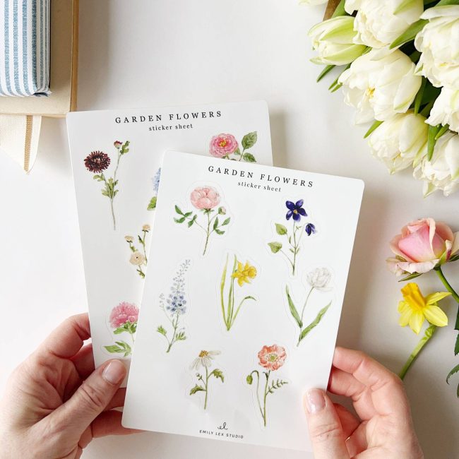 Garden Flowers | Sticker Sheets by Emily Lex - Image 5