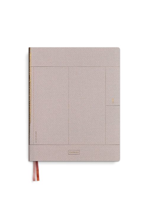 Linen notebook B5 - Pale Rose