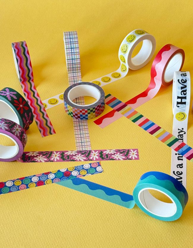 Rainbow Washi Tape. Set of 3 - Image 4