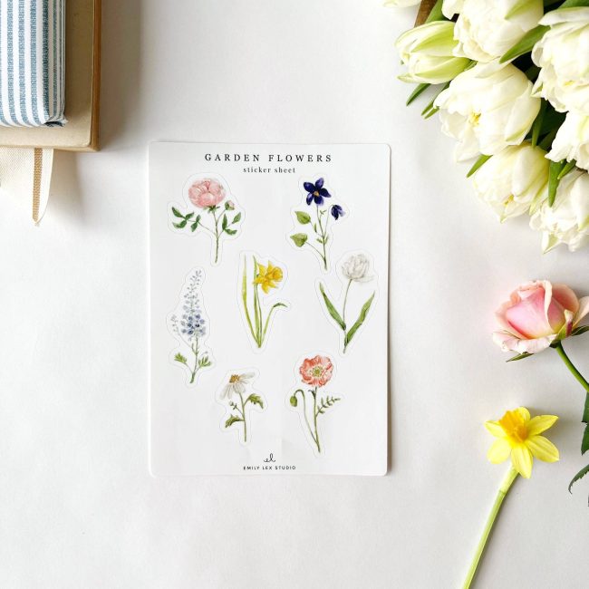 Garden Flowers | Sticker Sheets by Emily Lex - Image 2