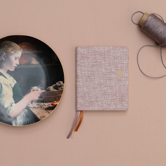 Linen notebook A6+ - Rose Dust - Image 2