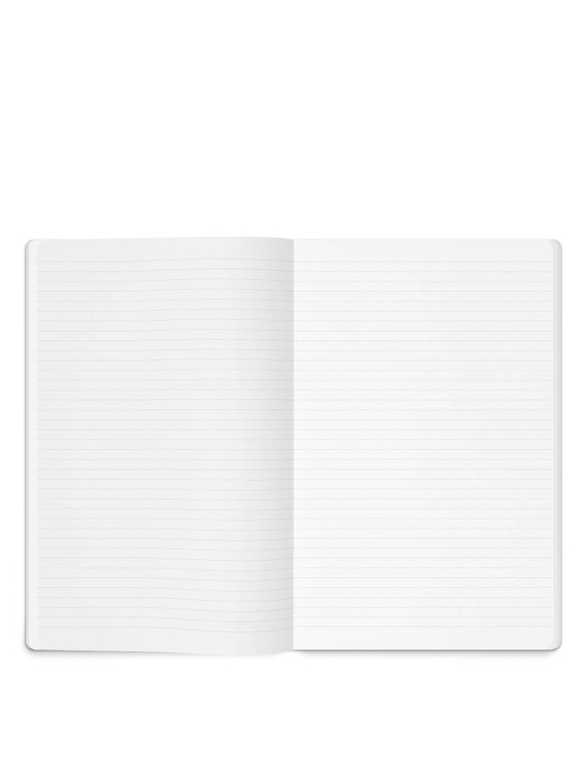 Linen notebook A4 - linen -  Frene Violet - Image 4