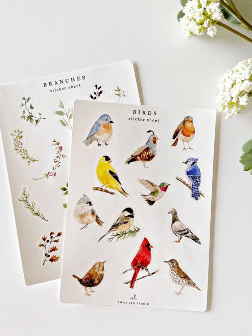 Birds sticker sheets