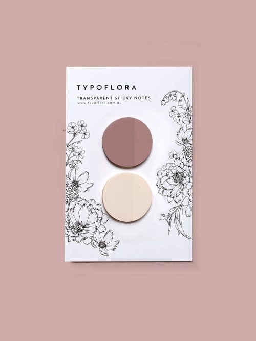 Transparent Sticky Notes | Typoflora