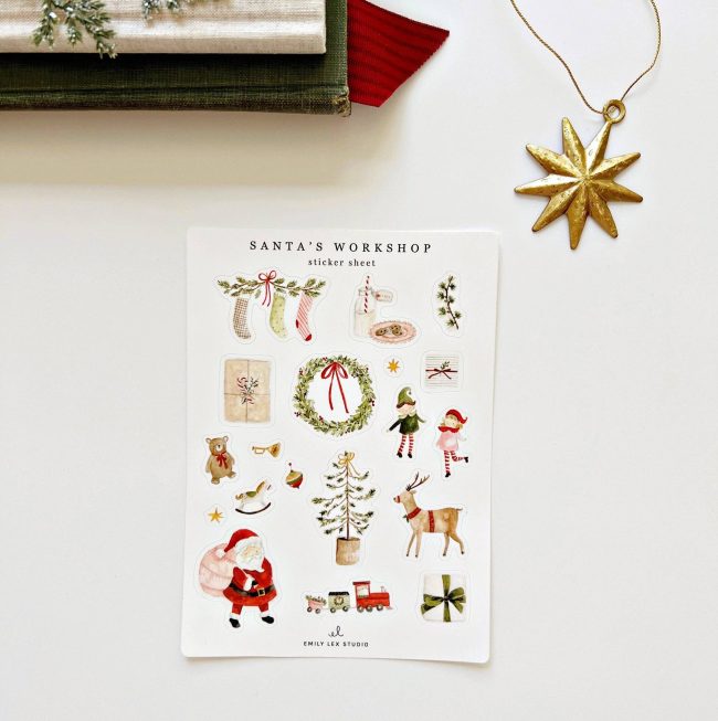 Santa's workshop sticker sheets - Image 2