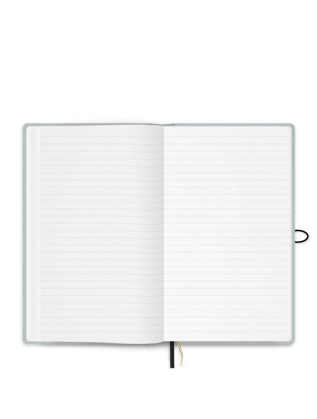 Notebook with Button - Linen - Rose Dawn - Image 8